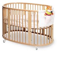 Photography of Organic Cotton Fitted sheet/Snugsheet to fit Stokke Sleepi oval cot mattress