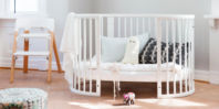 Photography of Stokke oval JUNIOR BED when converted to Stage 3 - 160 cm length