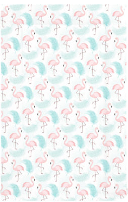 Changing mat - Blue Flamingo
