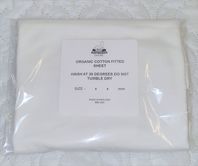Photography of Fitted Cotton sheet/Snugsheet Made to Measure for Junior Beds & Small Beds - White