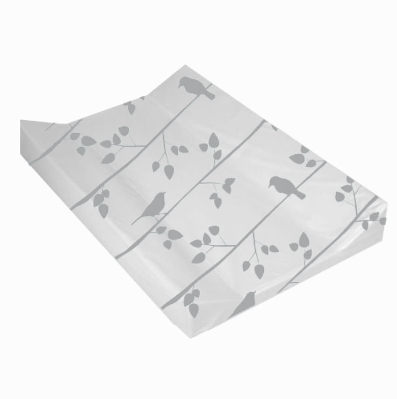 Wedge Changing Mat  - Bird with Branches Grey