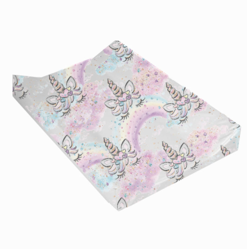 Wedge Changing Mat  - Sleepy Unicorns