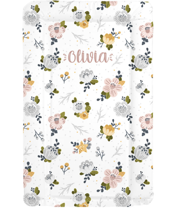 Changing Mat - Personalised - Muted Floral