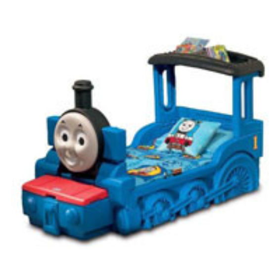 little tikes train bed