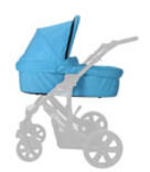 Britax Carrycot - Blue Atoll - mattress 74 x 36 cm (2012)