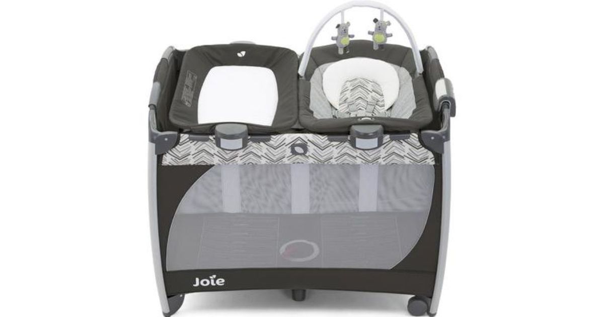 Travel Cot Mattress To Fit Joie Commuter Travel Cot With Customclick Woodland Mint 99 X 66 Cm